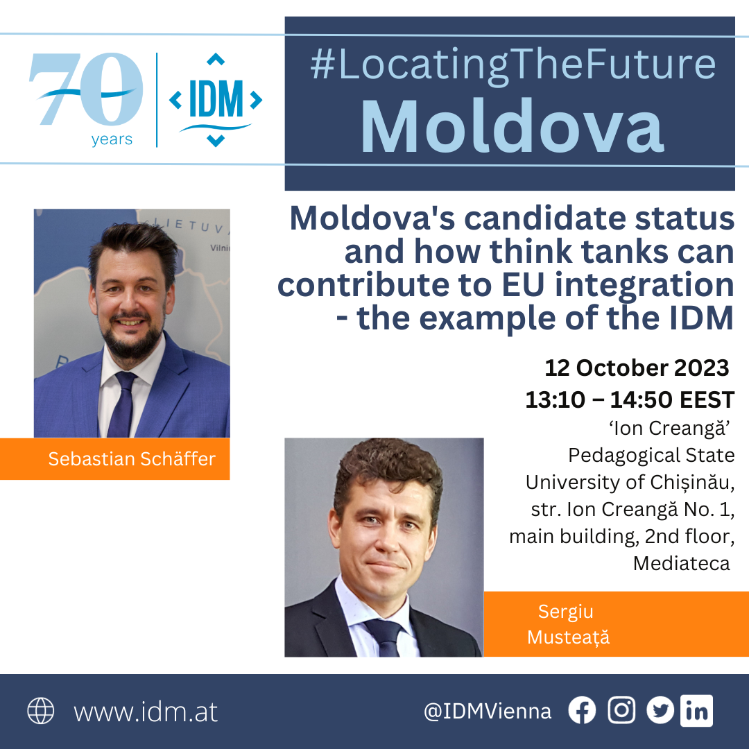 Moldova’s candidate status and how think tanks can contribute to EU integration – the example of the IDM