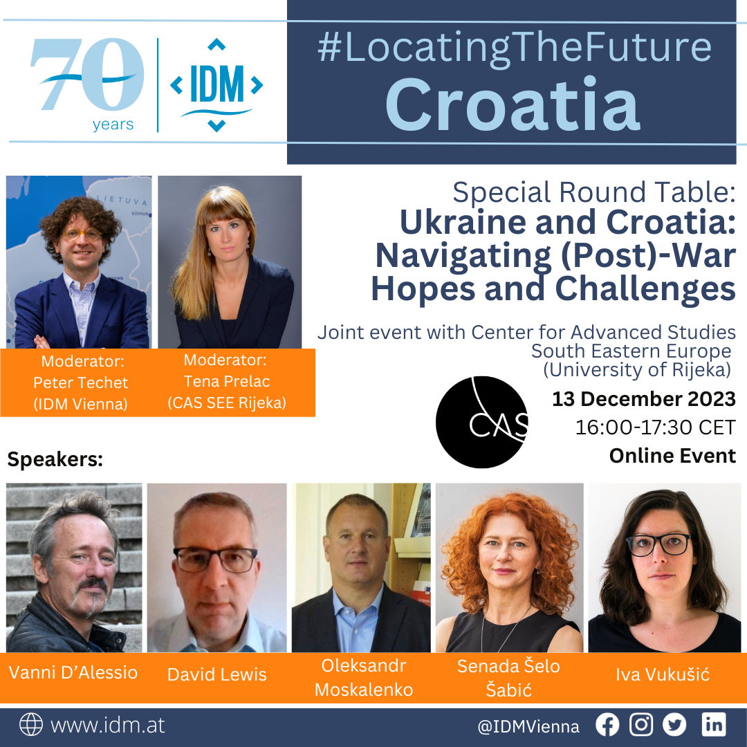 Special Round Table: Ukraine and Croatia: Navigating (Post) - War Hopes and Challenges